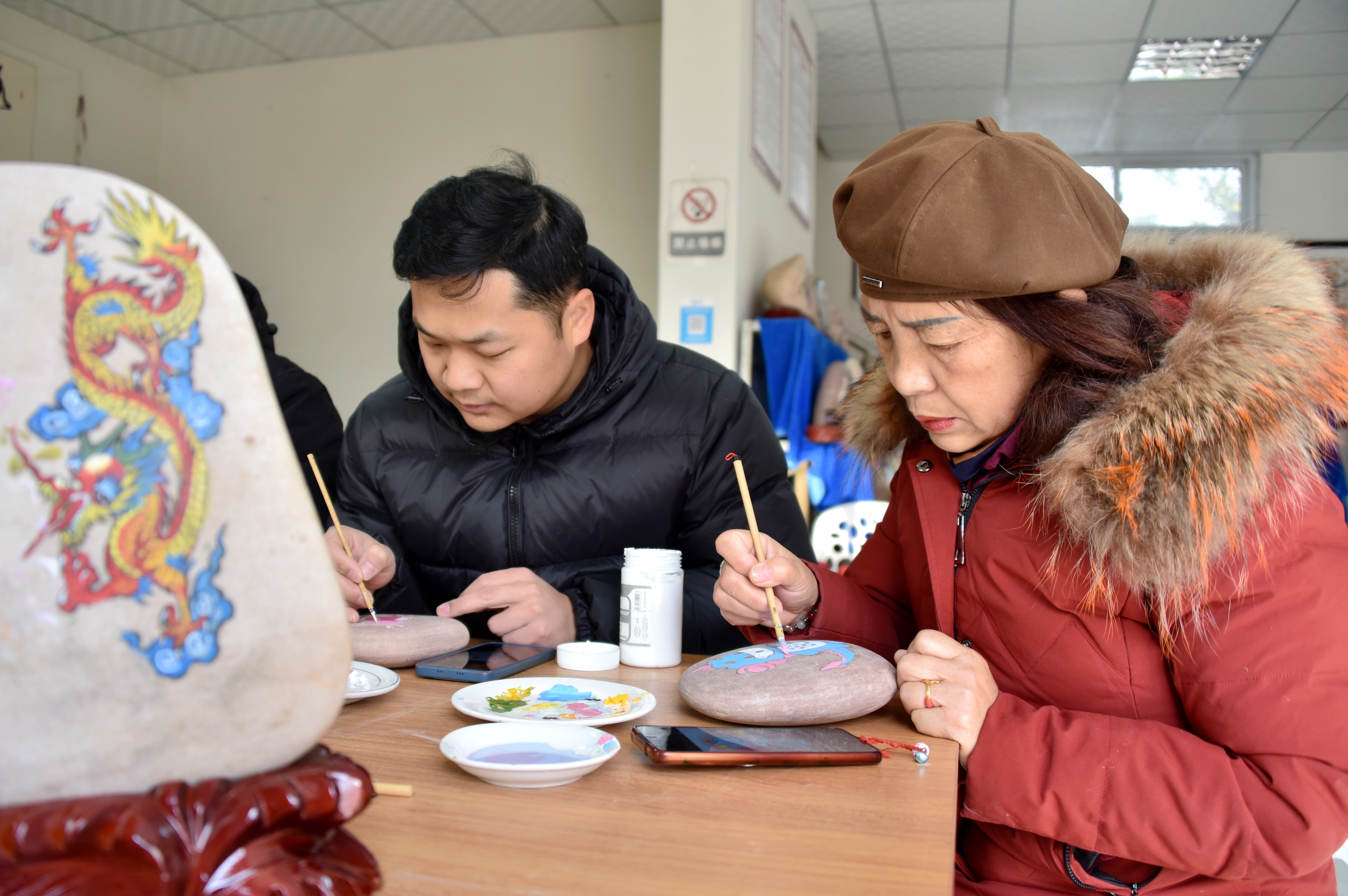 黄河石画艺术手抄报图片