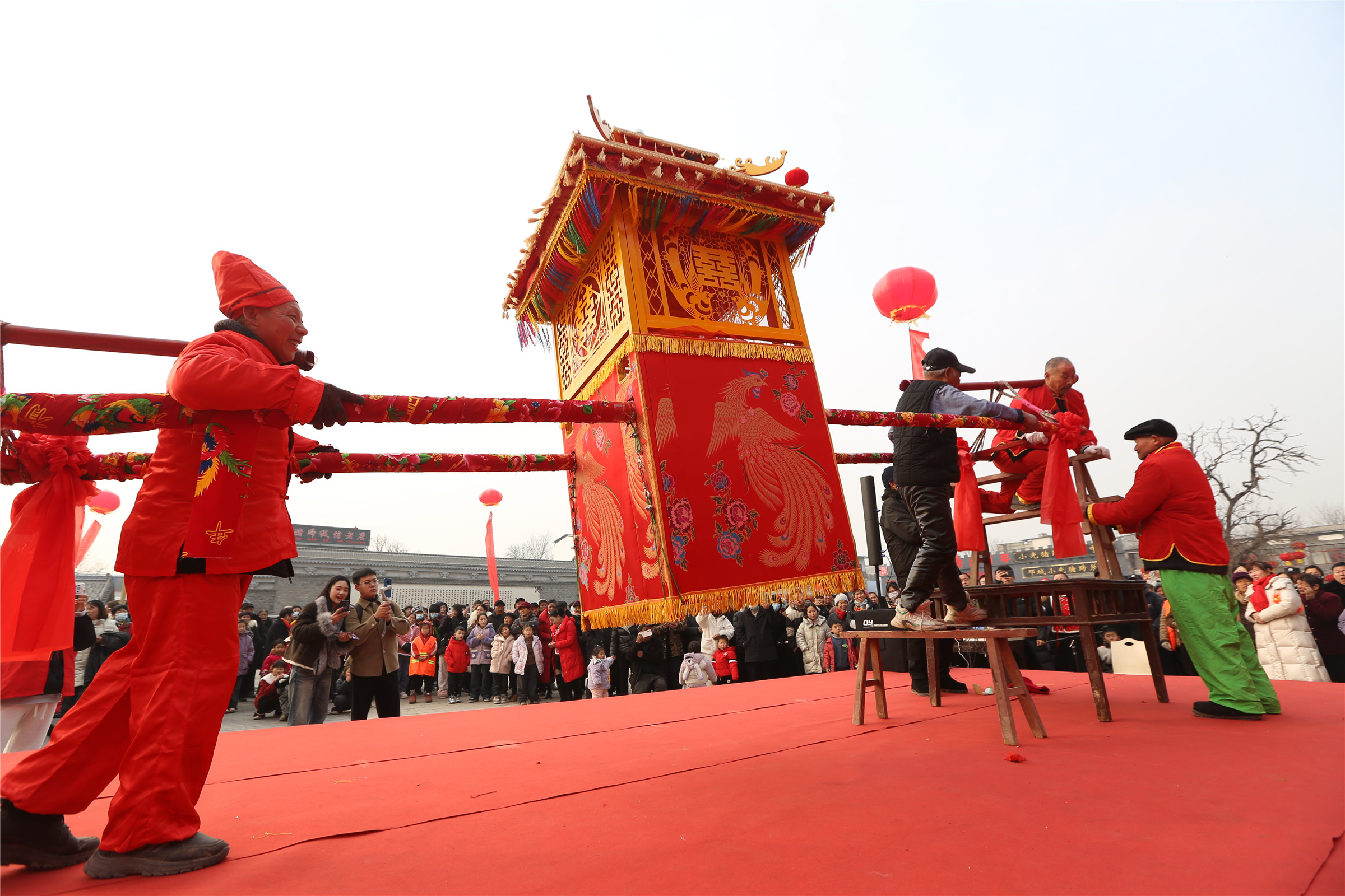1月22日,周口市商水县,抬花轿表演.jpg