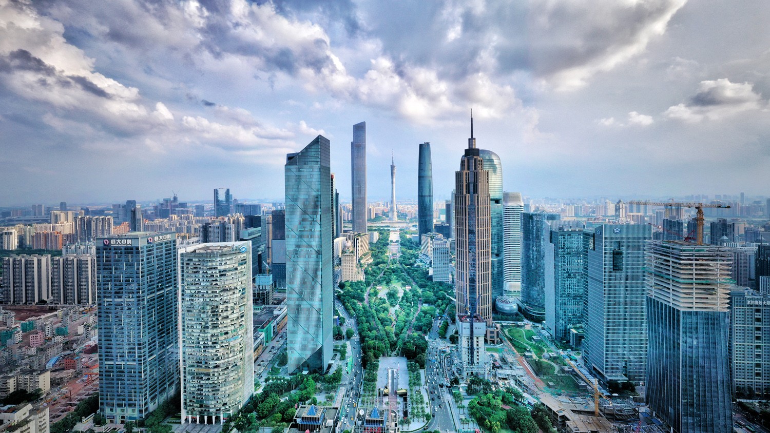 广州城市新中轴线今昔