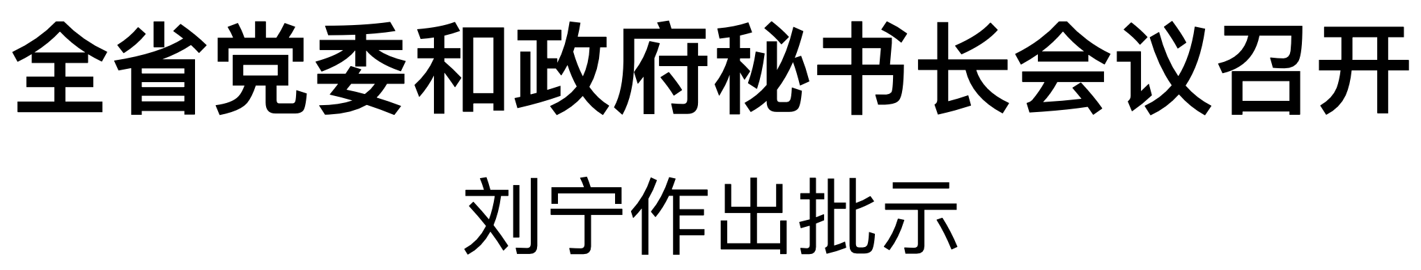 全省党委和政府秘书长会议召开